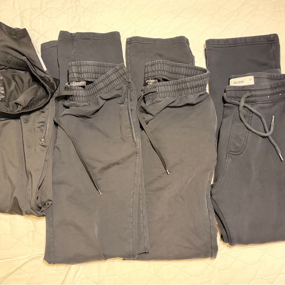 GUC Tall/Skinny Athletic Pants Lot of 4 Black Hollister Idtswch Jockey